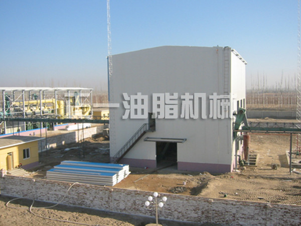 500T棉籽油設(shè)備安裝中外景